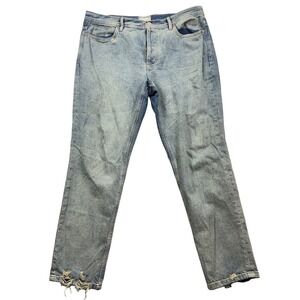 We The Free Unknown Legend Mid-Rise Skinny Button Light Women's Jeans 32 Y2K